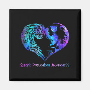 Heart Semicolon Suicide Prevention Awareness Week Magnet