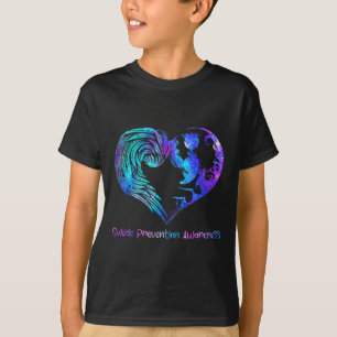 Heart Semicolon Suicide Prevention Awareness Week  T-Shirt