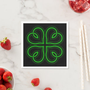 Heart Shamrock Napkin
