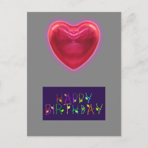 HEART SHAPE BIRTHDAY CARD