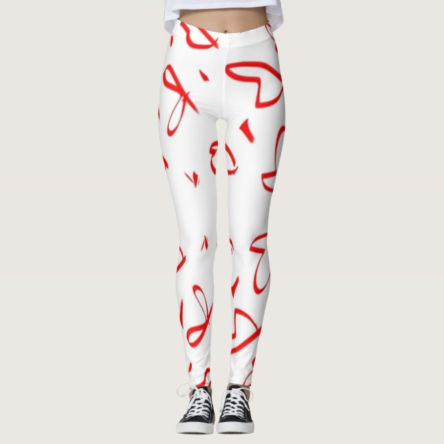 Heart shape design leggings (Front)