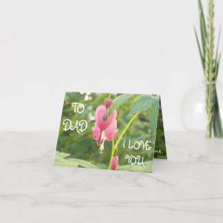 Heart shape Flowers Holiday Card