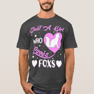 Heart Shape Fo Just A Girl Who Loves Fos T-Shirt