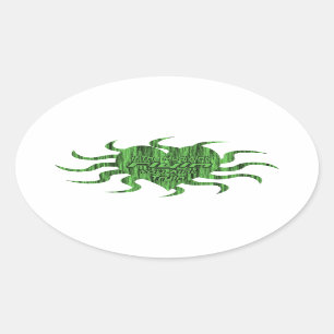 Heart Shape If The Mud Aint Flyin You Aint Tryin Oval Sticker