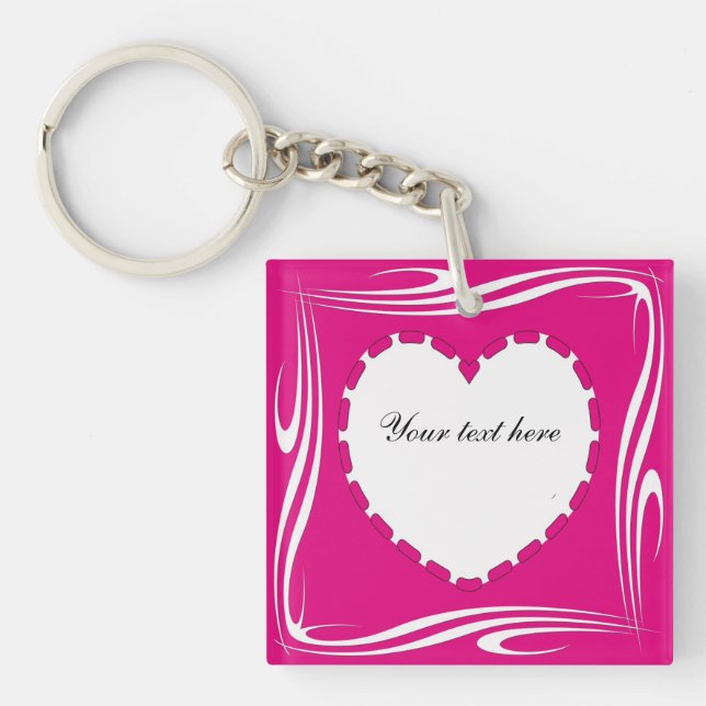 Heart shape key ring (Front)