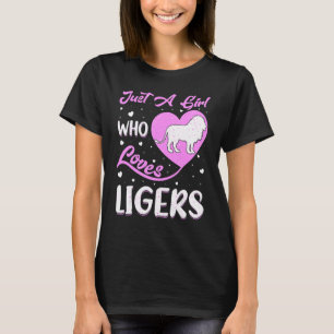 Heart Shape Liger Just A Girl Who Loves Ligers T-Shirt