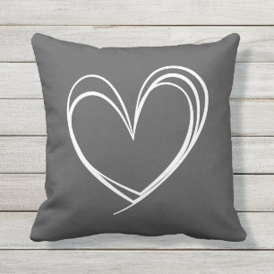 Heart shape line love Valentine Cushion