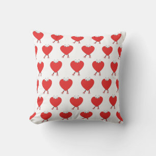 Heart Shape Red Cute Love Character Design Cushion