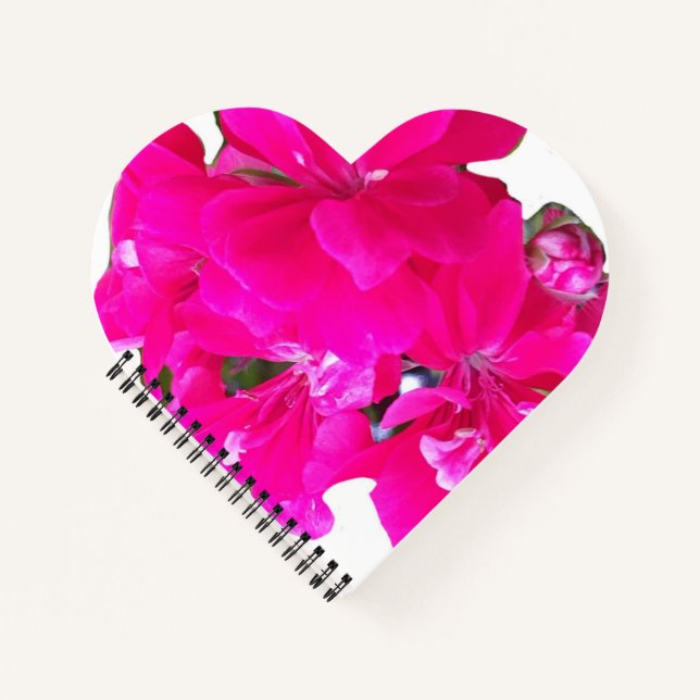  Heart Shape Spiral Notebook (Front)