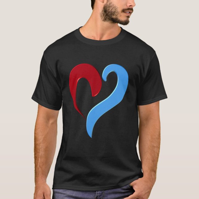 Heart shape T-Shirt (Front)