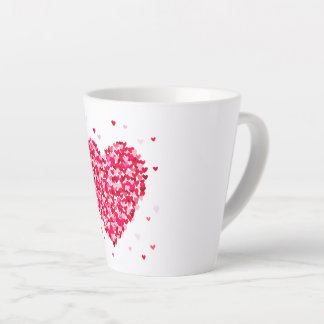 Heart Shape Valentines Day Love Gift Latte Mug