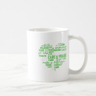 Heart Shape Word Cloud Mental Heal _ Mental Health Coffee Mug