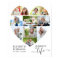 Heart Shaped 11 Photo Collage Celebration of Life