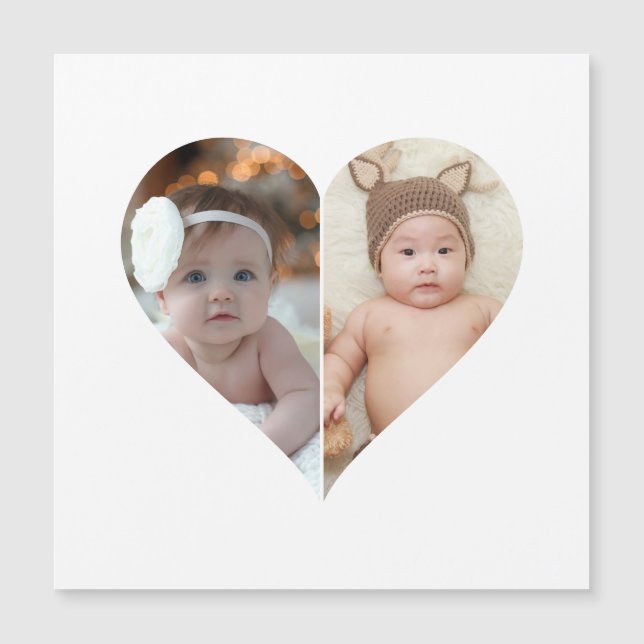 Heart Shaped 2 Photo Collage (Front)