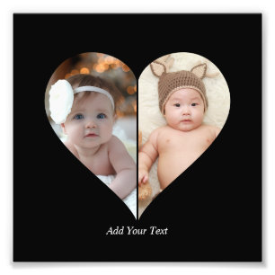 Heart Shaped 2 Photo Collage