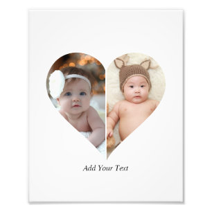 Heart Shaped 2 Photo Collage