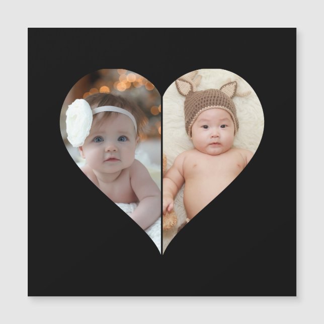 Heart Shaped 2 Photo Collage (Front)