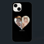 Heart Shaped 2 Photo Collage Case-Mate iPhone 14 Case<br><div class="desc">This Custom Heart Shaped Photo design beautifully arranges your favourite memories into the shape of a heart, symbolising love and connection. Perfect for special occasions like anniversaries, weddings, or Valentine's Day, this design highlights your cherished moments meaningfully and artfully. Its unique layout creates a visually captivating keepsake, ideal for gifting...</div>