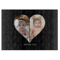 Heart Shaped 2 Photo Collage Poster