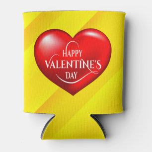 Heart Shaped 3d Red Love Symbol-50420 Can Cooler