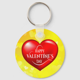 Heart Shaped 3d Red Love Symbol-50420 Key Ring