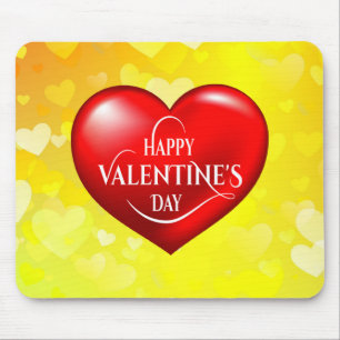 Heart Shaped 3d Red Love Symbol-50420 Mouse Pad