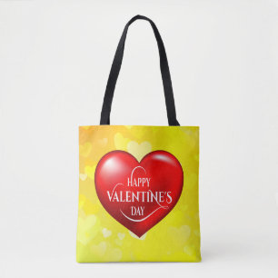 Heart Shaped 3d Red Love Symbol-50420 Tote Bag