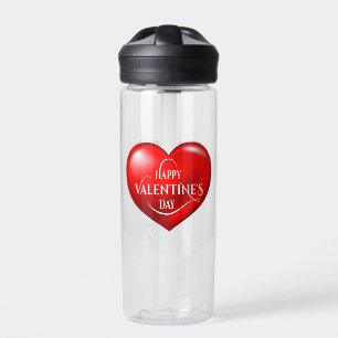 Heart Shaped 3d Red Love Symbol-50420 Water Bottle