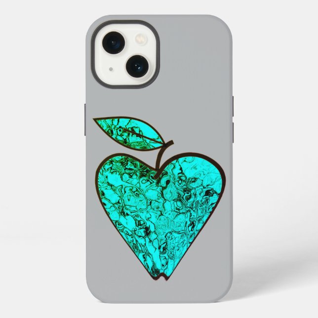 Heart-Shaped Apple iPhone Case (Back)