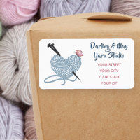Heart Shaped Ball of Yarn - Personalised Address