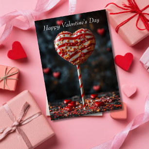 Heart-shaped Cakepop Valentine's Greeting Card