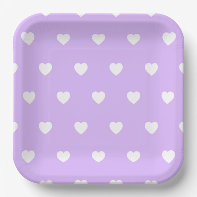 Heart-Shaped Cardboard Plates (Front)