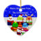 Heart-Shaped Ceramic Christmas Ornament