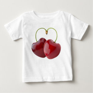 Heart shaped cherries baby T-Shirt