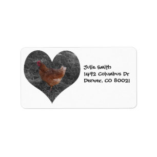 Heart Shaped Chicken Label