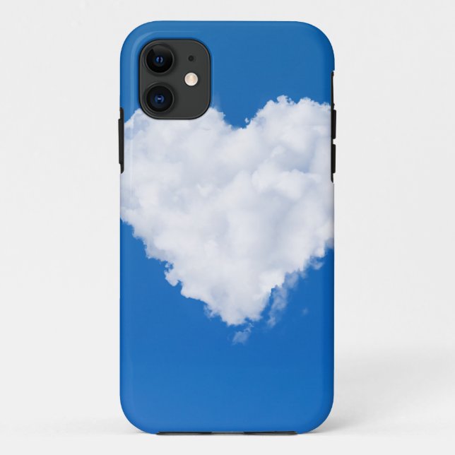 Heart shaped cloud in blue sky Case-Mate iPhone case (Back)
