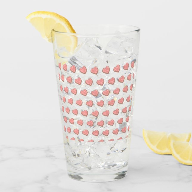 Heart-shaped cookies glass (Front Ice)