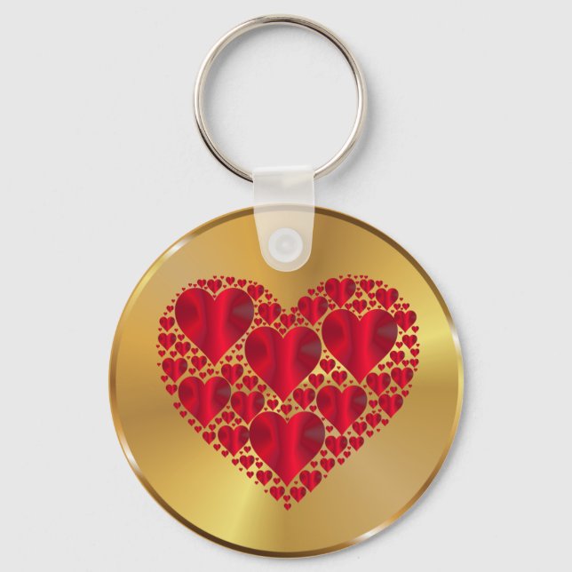 Heart Shaped Design Key Ring (Front)