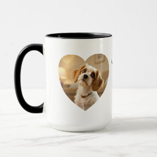 Heart-Shaped Dog Design – “Happiness on Four Paws” Mug