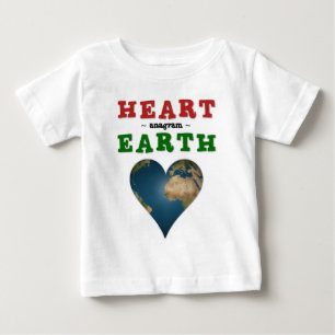 Heart shaped Earth Baby T-Shirt