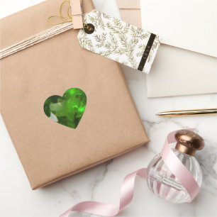 Heart‑Shaped Emerald Heart Sticker