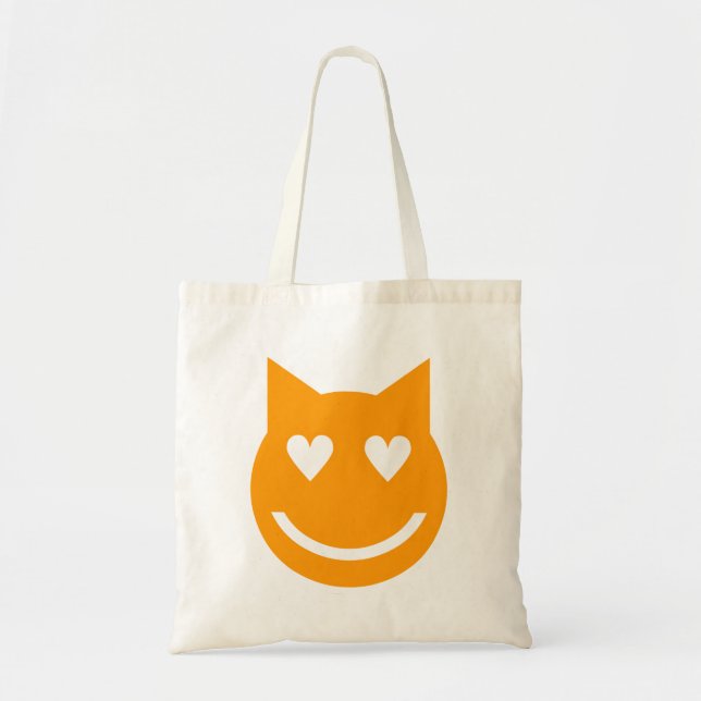 Heart Shaped Eyes Emoji Tote Bag (Front)