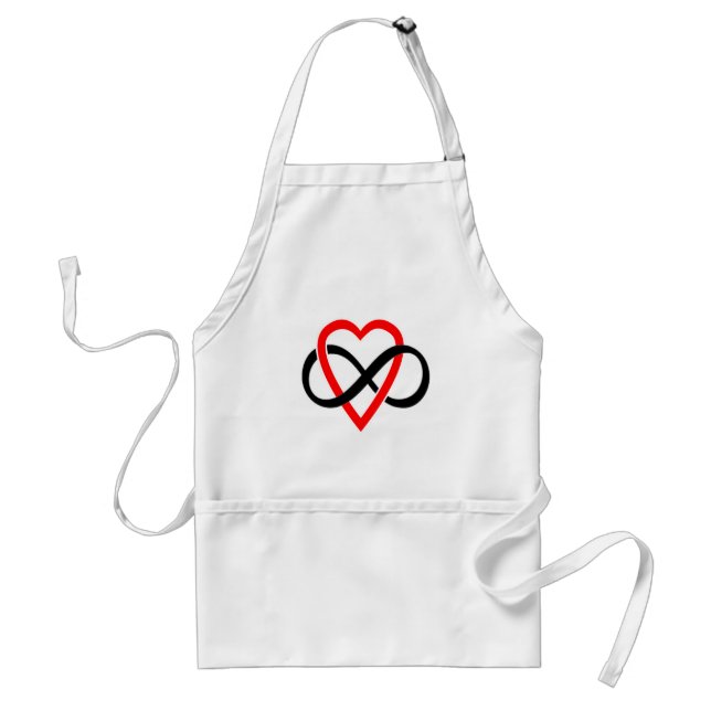 Heart Shaped Infinity Sign Standard Apron (Front)