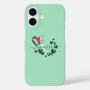 Heart-Shaped Leaves Bouquet iPhone 16 Case