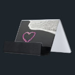 Heart Shaped Lei on Black Sand Beach Desk Business Card Holder<br><div class="desc">ImageID: 42-17601225 / PBNJ Productions / PBNJ Productions/Corbis  / Heart Shaped Lei on Black Sand Beach</div>
