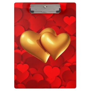 Heart Shaped Love Symbols Notebook Clipboard