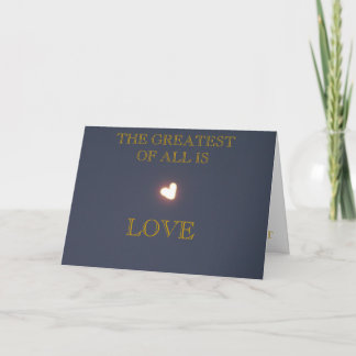 Heart shaped moon greeting card