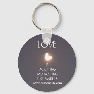 Heart shaped moon key chain