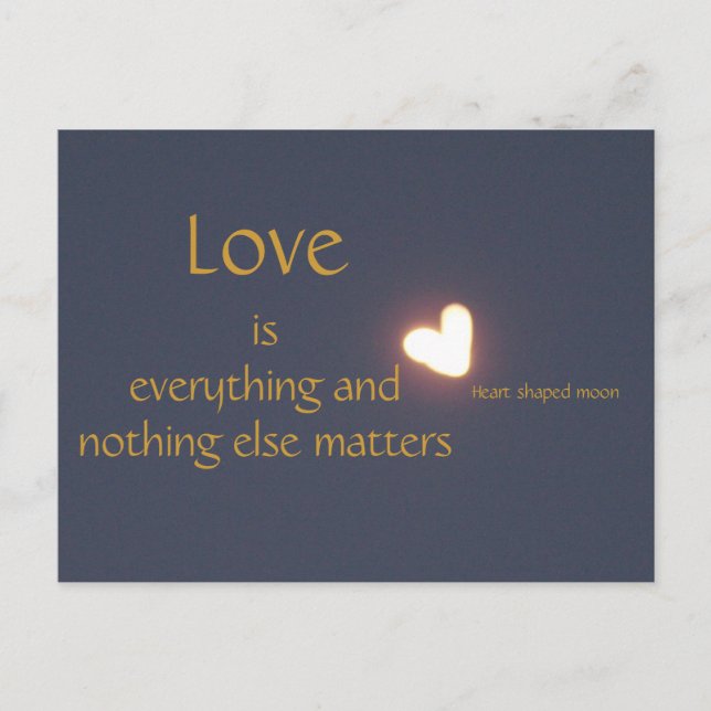 heart shaped moon post card (Front)