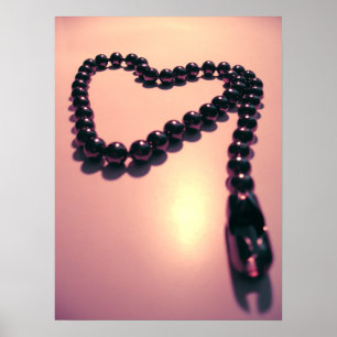 Heart-Shaped Necklace Poster